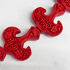 Cinnabar Beads, 26x27mm, Hole:Approx 2mm, Sold by PC