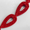 Cinnabar Beads, Teardrop, 30x17mm, Hole:Approx 2mm, Sold by PC