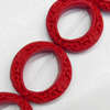 Cinnabar Beads, Dount, 28mm, Hole:Approx 2mm, Sold by PC