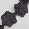 Cinnabar Beads, Flower, 28x31mm, Hole:Approx 2mm, Sold by PC