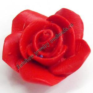 Cinnabar Beads, Flower, 22mm, Hole:Approx 2mm, Sold by PC