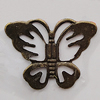 Iron Jewelry Finding Pendant Lead-free, Butterfly 26x20mm, Sold by Bag