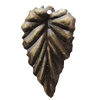 Iron Jewelry Finding Pendant Lead-free, Leaf 20x35mm Hole:1mm, Sold by Bag