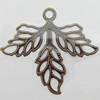 Iron Jewelry Finding Pendant Lead-free, 50x45mm, Hole:4mm, Sold by Bag