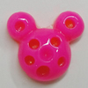 Resin Cabochons, No Hole Headwear & Costume Accessory, Animal Head, The other side is Flat 11x12mm, Sold by Bag