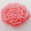 Resin Cabochons, NO Hole Headwear & Costume Accessory, Flower, About 31x33mm in diameter, Sold by Bag