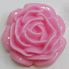 Resin Cabochons, NO Hole Headwear & Costume Accessory, Flower, About 26mm in diameter, Sold by Bag