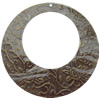 Iron Jewelry Finding Pendant Lead-free, 60mm, Hole:1mm, Sold by Bag