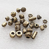 Jewelry Findings CCB Plastic Beads Antique Copper Mix Style Mix Size, 6mm-10x8mm Hole:2.5mm, Sold by Bag