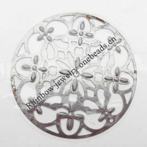 Iron Jewelry Finding Beads Lead-free, 48mm, Hole:2mm, Sold by Bag