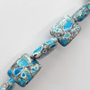 Turquoise Beads, Rectangle, 16x20mm, Hole:Approx 2mm, Sold by KG