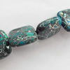 Turquoise Beads, Square, 18x7mm, Hole:Approx 2mm, Sold by KG