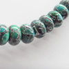 Turquoise Beads, Rondelle, 12x9mm, Hole:Approx 2mm, Sold by KG
