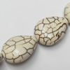White Turquoise Beads, Flat Teardrop, 15x20mm, Hole:Approx 1.5mm, Sold by KG