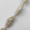 White Turquoise Beads, Diamond, 19x27mm, Hole:Approx 1.5mm, Sold by KG