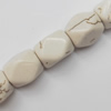 White Turquoise Beads, 12x16mm, Hole:Approx 1.5mm, Sold by KG