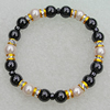 NO-Magnetic Bracelet, Lengh About:180mm Bead Size:8mm, Sold By Strand