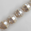 Mother of Pearl Shell Beads, Faceted Round, 14mm, Hole:Approx 1mm, Sold per 16-inch Strand