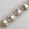 Mother of Pearl Shell Beads, Faceted Round, 12mm, Hole:Approx 1mm, Sold per 16-inch Strand