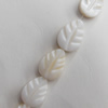 Mother of Pearl Shell Beads, Leaf, 6x9mm, Hole:Approx 1mm, Sold per 16-inch Strand