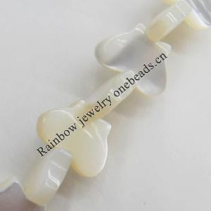 Mother of Pearl Shell Beads, Butterfly, 8x6mm, Hole:Approx 1mm, Sold per 16-inch Strand
