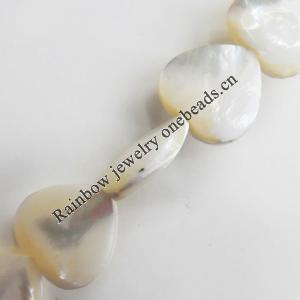 Mother of Pearl Shell Beads, Heart, 15mm, Hole:Approx 1mm, Sold per 16-inch Strand