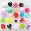 Resin Cabochons, Headwear & Costume Accessory, Mix colour, Mix style, Flower, About 12-26mm in diameter, Sold by Bag