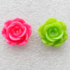 Resin Beads, Flower, About 18mm in diameter, Hole:Approx 2mm, Sold by Bag