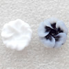 Resin Cabochons, No Hole Headwear & Costume Accessory, Flower, About 13mm in diameter, Sold by Bag