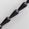 Non-Magnetic Hematite Beads, Teardrop, A Grade, 16x8mm, Hole:about 0.6mm, Sold per 16-inch Strand