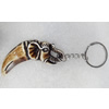 Tibetan Imitate Yak Bone Key chain，26x72mm，Length Approx 13cm, Sold by PC