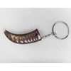 Tibetan Imitate Yak Bone Key chain，18x60mm，Length Approx 12.5cm, Sold by PC