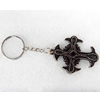 Tibetan Imitate Yak Bone Key chain，50x68mm，Length Approx 13.5cm, Sold by PC
