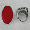 Acrylic Rings, Flat Drum 38x26mm, Sold by PC