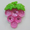 Resin Cabochons, No Hole Headwear & Costume Accessory, Grape The other side is Flat 35x27mm, Sold by Bag