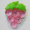 Resin Cabochons, No Hole Headwear & Costume Accessory, Grape The other side is Flat 35x27mm, Sold by Bag