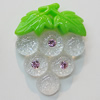 Resin Cabochons, No Hole Headwear & Costume Accessory, Grape The other side is Flat 35x27mm, Sold by Bag