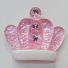 Resin Cabochons, No Hole Headwear & Costume Accessory, The other side is Flat 27x31mm, Sold by Bag
