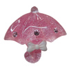 Resin Cabochons, No Hole Headwear & Costume Accessory, Umbrella The other side is Flat 35x31mm, Sold by Bag