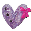 Resin Cabochons, No Hole Headwear & Costume Accessory, Heart The other side is Flat 30x32mm, Sold by Bag
