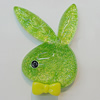 Resin Cabochons, No Hole Headwear & Costume Accessory, Animal The other side is Flat 26x38mm, Sold by Bag