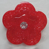 Resin Cabochons, No Hole Headwear & Costume Accessory, Flower The other side is Flat 27mm, Sold by Bag