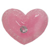 Resin Cabochons, No Hole Headwear & Costume Accessory, Heart The other side is Flat 29x22mm, Sold by Bag