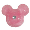 Resin Cabochons, No Hole Headwear & Costume Accessory, Animal Head The other side is Flat 34x27mm, Sold by Bag