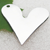 Lead-Free Zinc Alloy Pendant, Heart, AAA Grade, 20x20mm, Sold by PC  