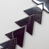 Non-Magnetic Hematite Beads, Triangle, 17x16mm, Hole:about 0.6mm, Sold per 16-inch Strand