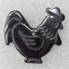 Non-Magnetic Hematite Pendants, Chicken, 25x25mm, Hole:Approx 1mm, Sold by Bag