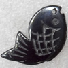 Non-Magnetic Hematite Pendants, Fish, 30x17mm, Hole:Approx 2mm, Sold by Bag