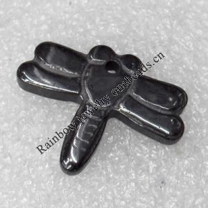 Non-Magnetic Hematite Pendants, 26x20mm, Hole:Approx 1mm, Sold by Bag