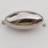 Jewelry findings, CCB plastic Beads Platina plated, Oval 11x6mm Hole:1mm, Sold by KG